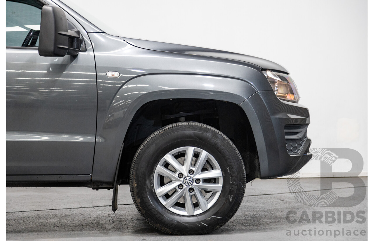 04/2017 Volkswagen Amarok TDI420 CORE Edition (4x4) 2H MY17 Dual Cab Utility Indium Grey Metallic Turbo Diesel 2.0L