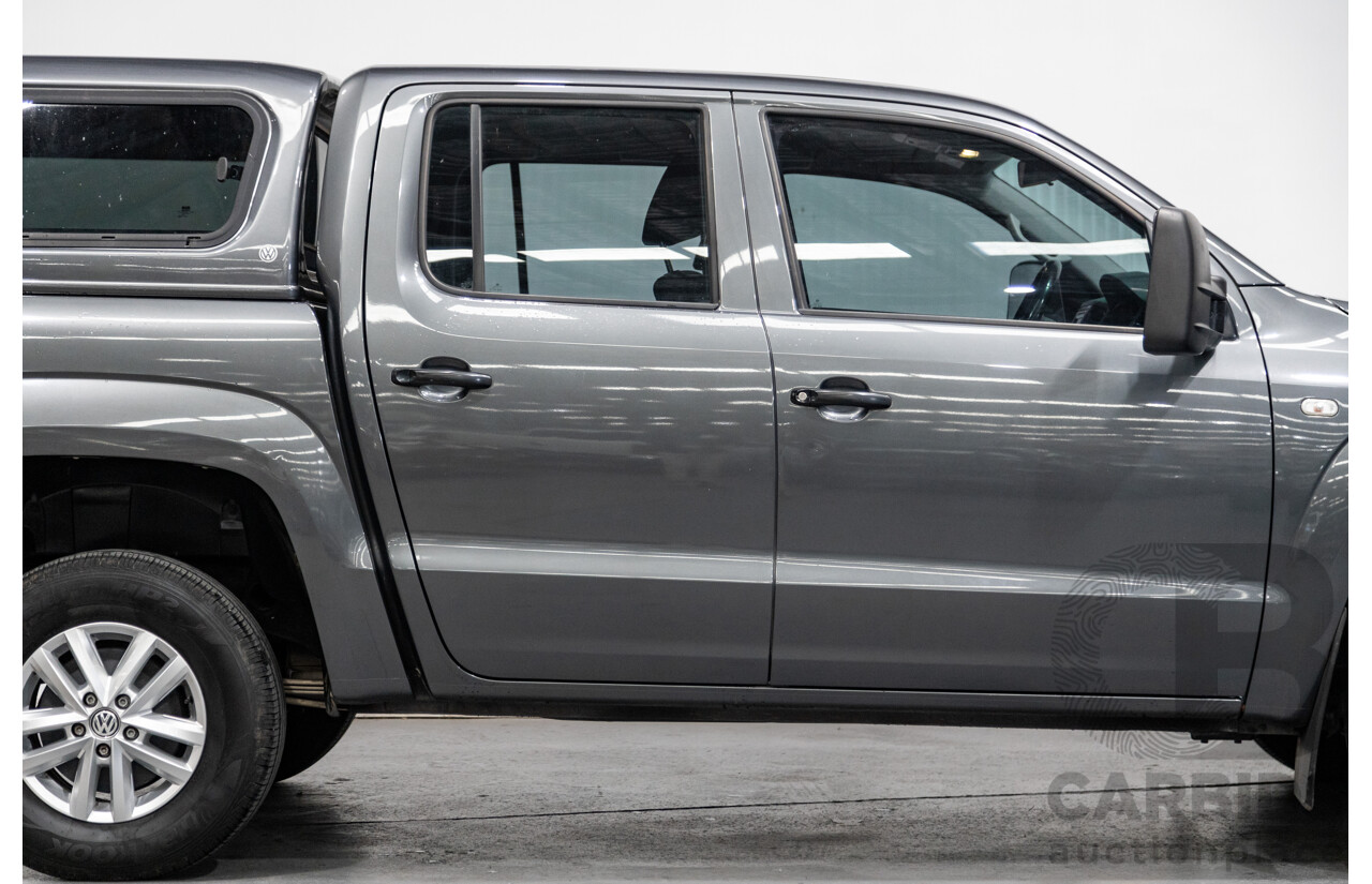 04/2017 Volkswagen Amarok TDI420 CORE Edition (4x4) 2H MY17 Dual Cab Utility Indium Grey Metallic Turbo Diesel 2.0L