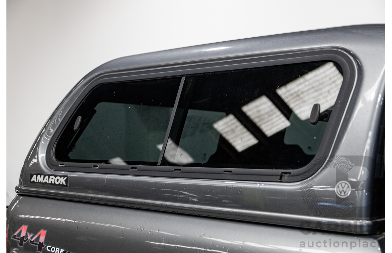 04/2017 Volkswagen Amarok TDI420 CORE Edition (4x4) 2H MY17 Dual Cab Utility Indium Grey Metallic Turbo Diesel 2.0L