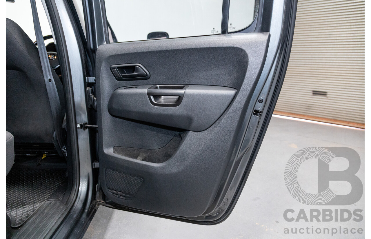 04/2017 Volkswagen Amarok TDI420 CORE Edition (4x4) 2H MY17 Dual Cab Utility Indium Grey Metallic Turbo Diesel 2.0L