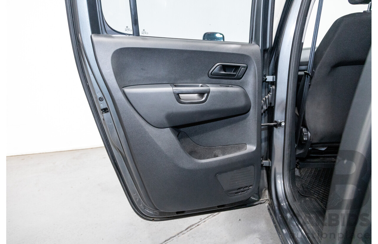 04/2017 Volkswagen Amarok TDI420 CORE Edition (4x4) 2H MY17 Dual Cab Utility Indium Grey Metallic Turbo Diesel 2.0L