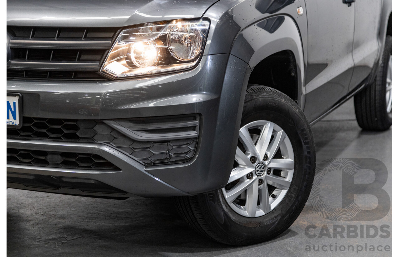 04/2017 Volkswagen Amarok TDI420 CORE Edition (4x4) 2H MY17 Dual Cab Utility Indium Grey Metallic Turbo Diesel 2.0L