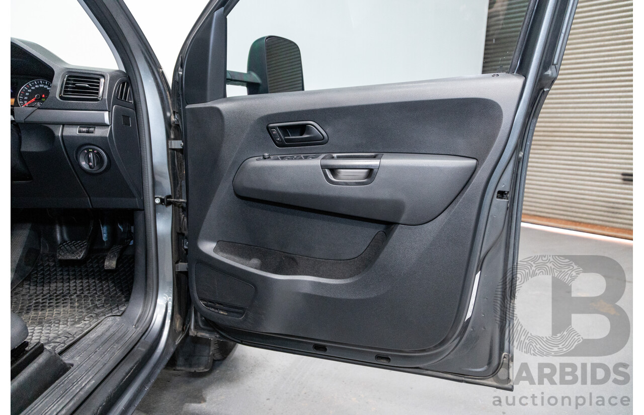 04/2017 Volkswagen Amarok TDI420 CORE Edition (4x4) 2H MY17 Dual Cab Utility Indium Grey Metallic Turbo Diesel 2.0L