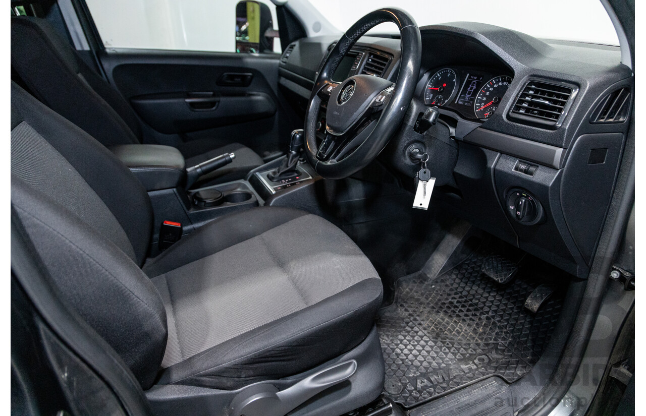 04/2017 Volkswagen Amarok TDI420 CORE Edition (4x4) 2H MY17 Dual Cab Utility Indium Grey Metallic Turbo Diesel 2.0L