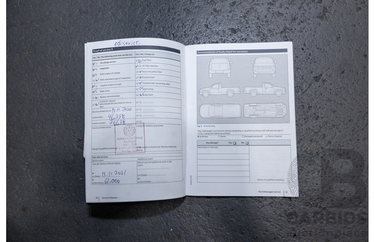 04/2017 Volkswagen Amarok TDI420 CORE Edition (4x4) 2H MY17 Dual Cab Utility Indium Grey Metallic Turbo Diesel 2.0L