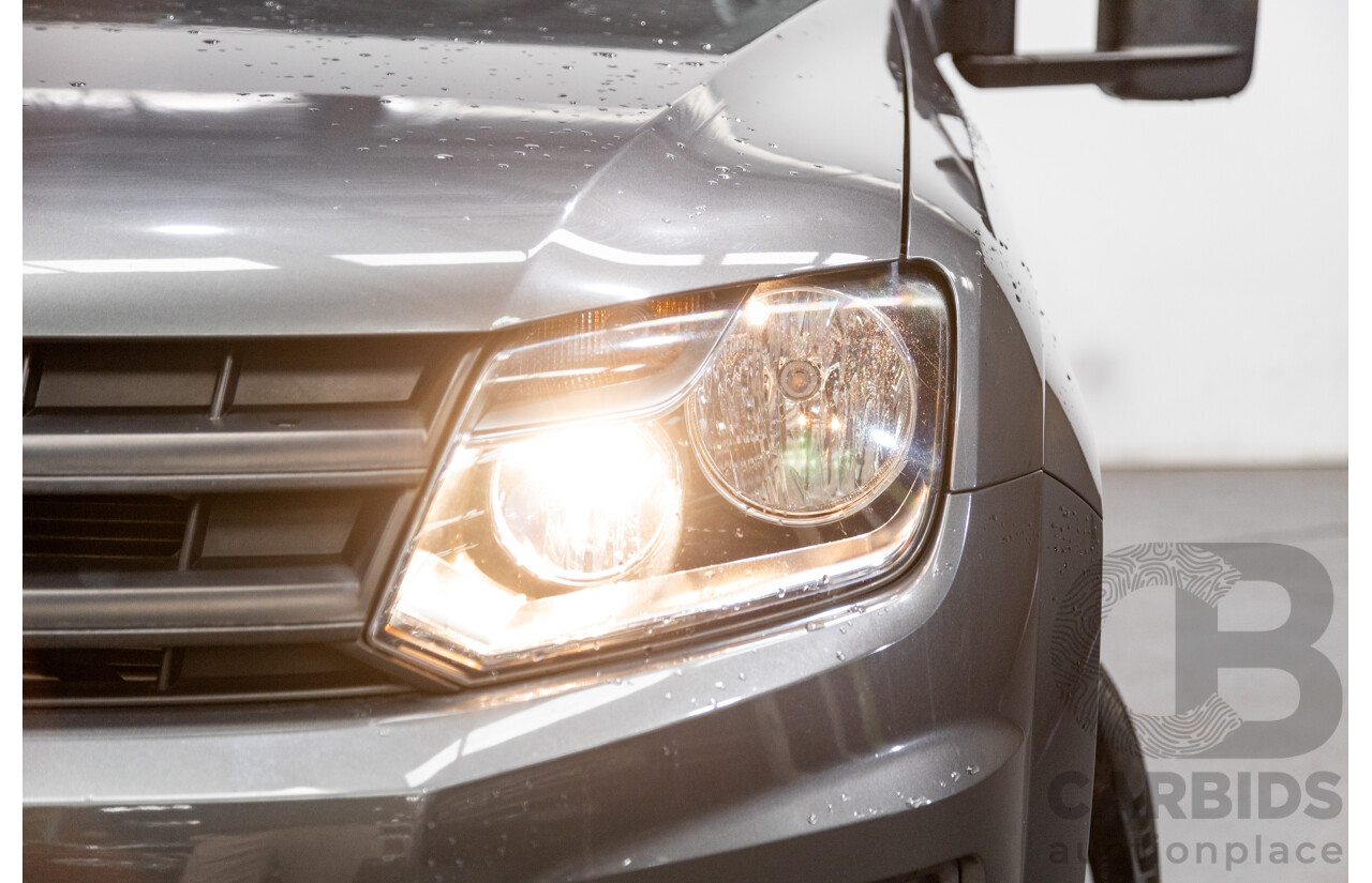 04/2017 Volkswagen Amarok TDI420 CORE Edition (4x4) 2H MY17 Dual Cab Utility Indium Grey Metallic Turbo Diesel 2.0L