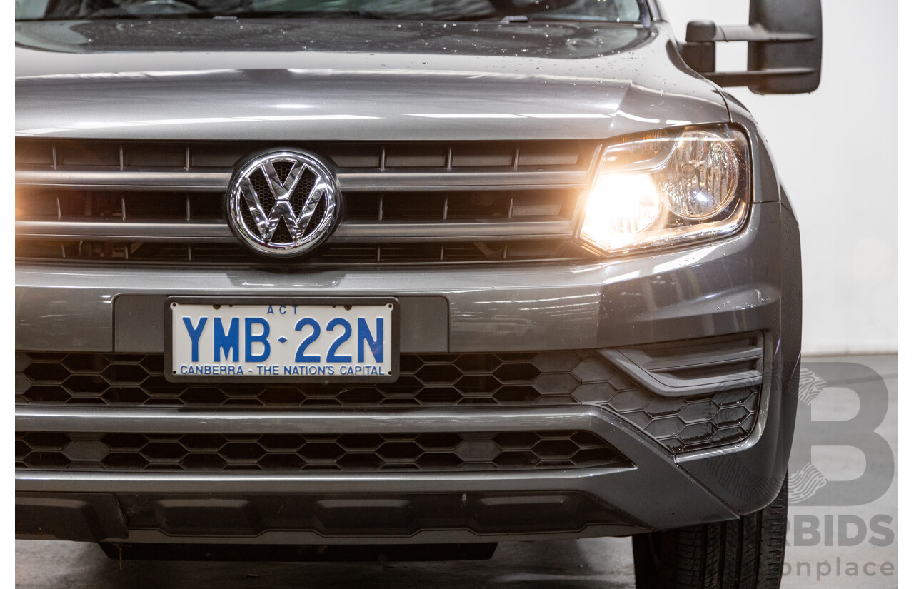 04/2017 Volkswagen Amarok TDI420 CORE Edition (4x4) 2H MY17 Dual Cab Utility Indium Grey Metallic Turbo Diesel 2.0L