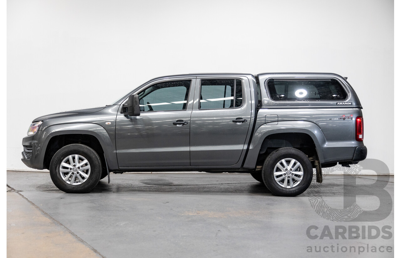04/2017 Volkswagen Amarok TDI420 CORE Edition (4x4) 2H MY17 Dual Cab Utility Indium Grey Metallic Turbo Diesel 2.0L