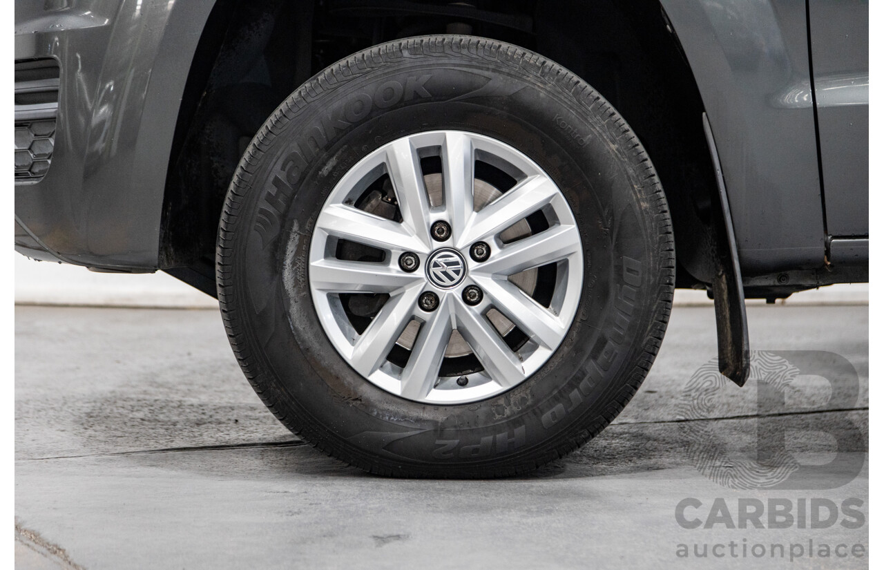 04/2017 Volkswagen Amarok TDI420 CORE Edition (4x4) 2H MY17 Dual Cab Utility Indium Grey Metallic Turbo Diesel 2.0L