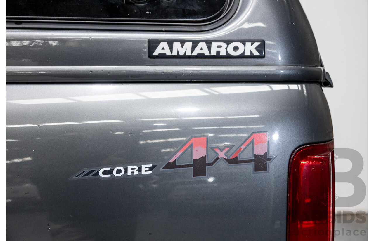 04/2017 Volkswagen Amarok TDI420 CORE Edition (4x4) 2H MY17 Dual Cab Utility Indium Grey Metallic Turbo Diesel 2.0L