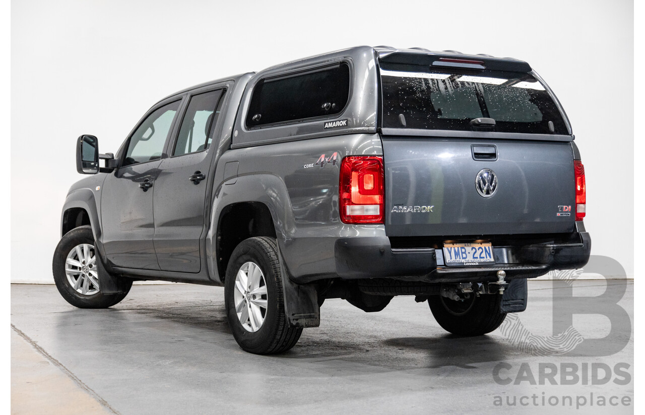 04/2017 Volkswagen Amarok TDI420 CORE Edition (4x4) 2H MY17 Dual Cab Utility Indium Grey Metallic Turbo Diesel 2.0L