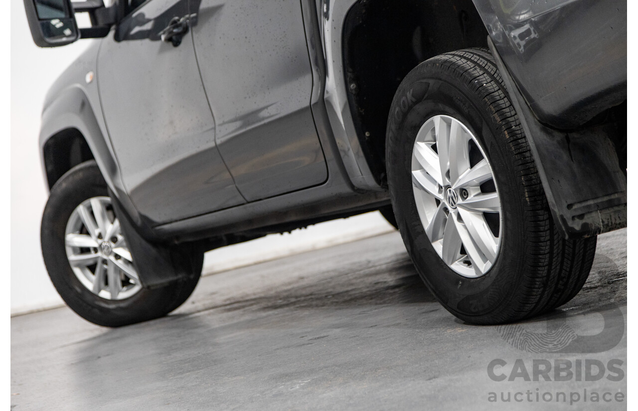 04/2017 Volkswagen Amarok TDI420 CORE Edition (4x4) 2H MY17 Dual Cab Utility Indium Grey Metallic Turbo Diesel 2.0L