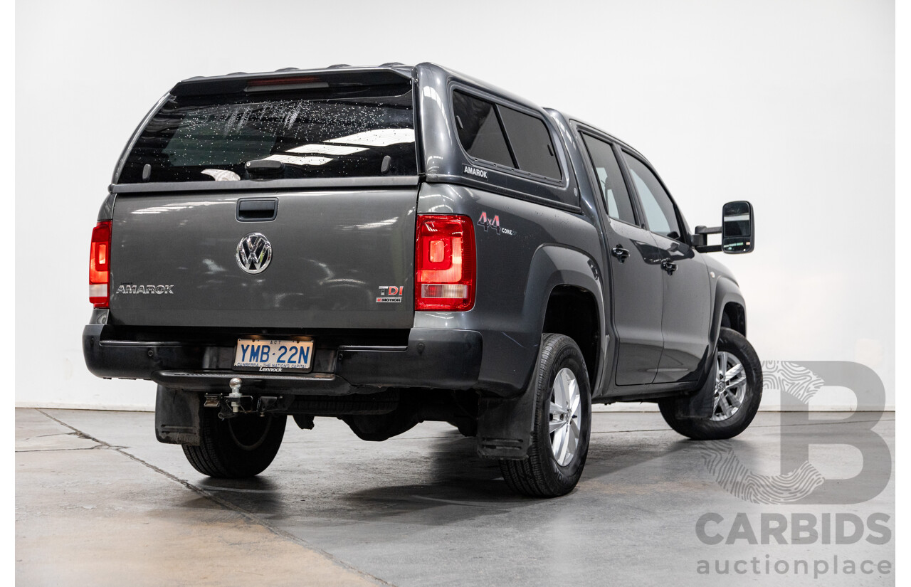 04/2017 Volkswagen Amarok TDI420 CORE Edition (4x4) 2H MY17 Dual Cab Utility Indium Grey Metallic Turbo Diesel 2.0L