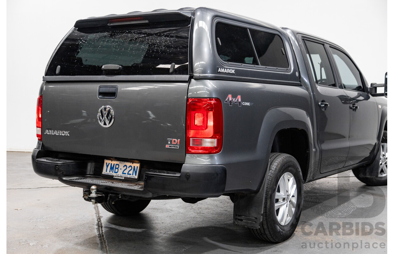 04/2017 Volkswagen Amarok TDI420 CORE Edition (4x4) 2H MY17 Dual Cab Utility Indium Grey Metallic Turbo Diesel 2.0L