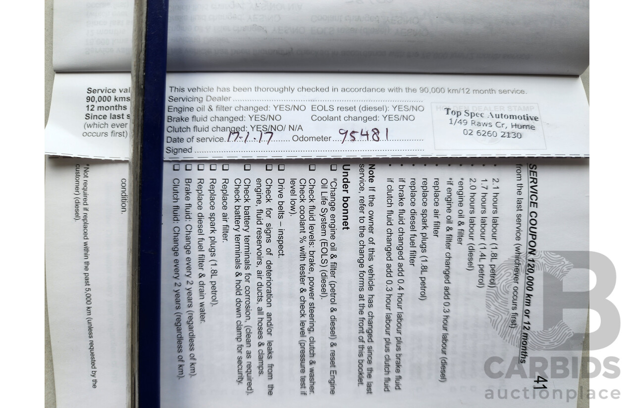 08/2011 Holden Cruze SRi FWD JH 4D Sedan Blue 1.4L