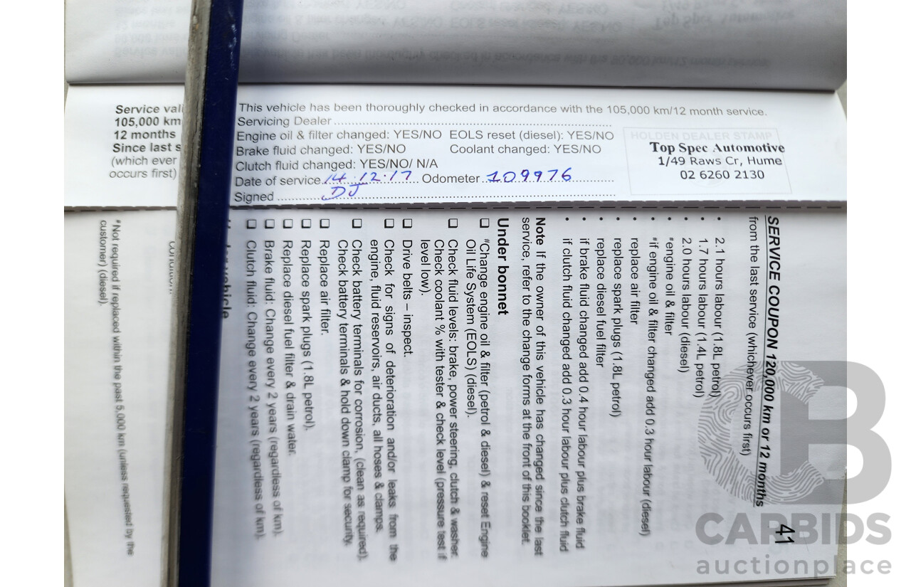 08/2011 Holden Cruze SRi FWD JH 4D Sedan Blue 1.4L