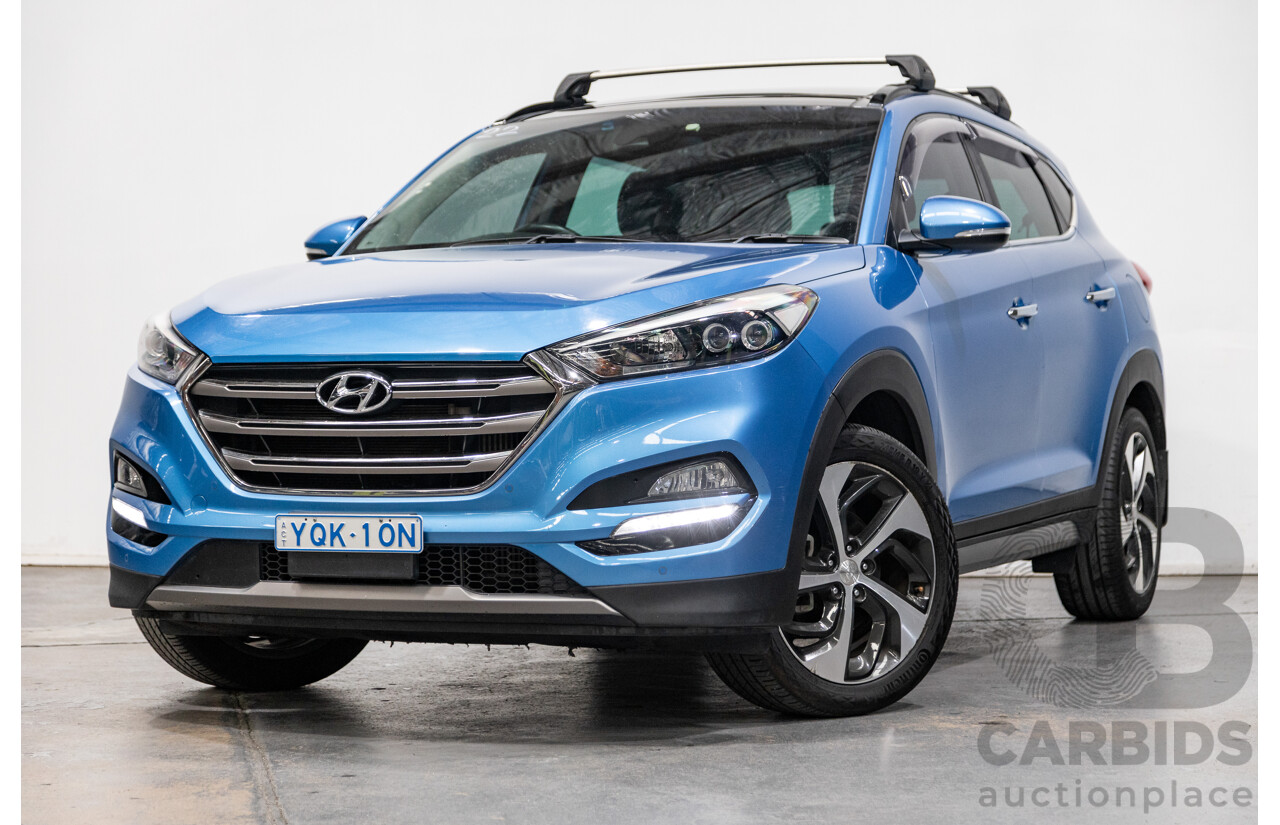 10/2015 Hyundai Tucson Highlander (AWD) TLE 4d Wagon Ara Blue Metallic Turbo Diesel 2.0L