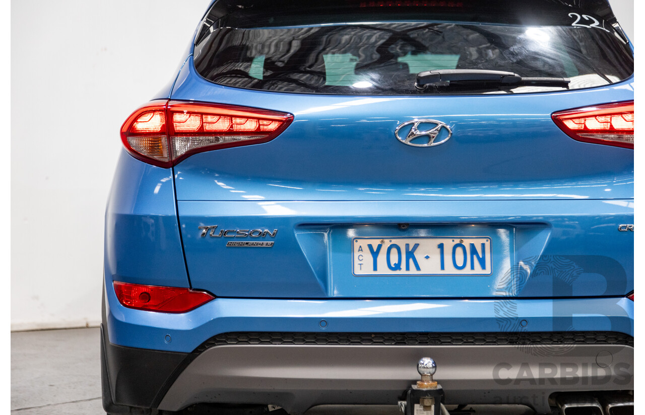 10/2015 Hyundai Tucson Highlander (AWD) TLE 4d Wagon Ara Blue Metallic Turbo Diesel 2.0L