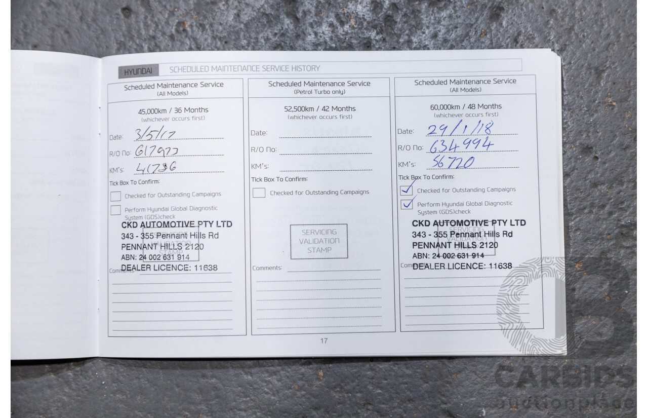 10/2015 Hyundai Tucson Highlander (AWD) TLE 4d Wagon Ara Blue Metallic Turbo Diesel 2.0L