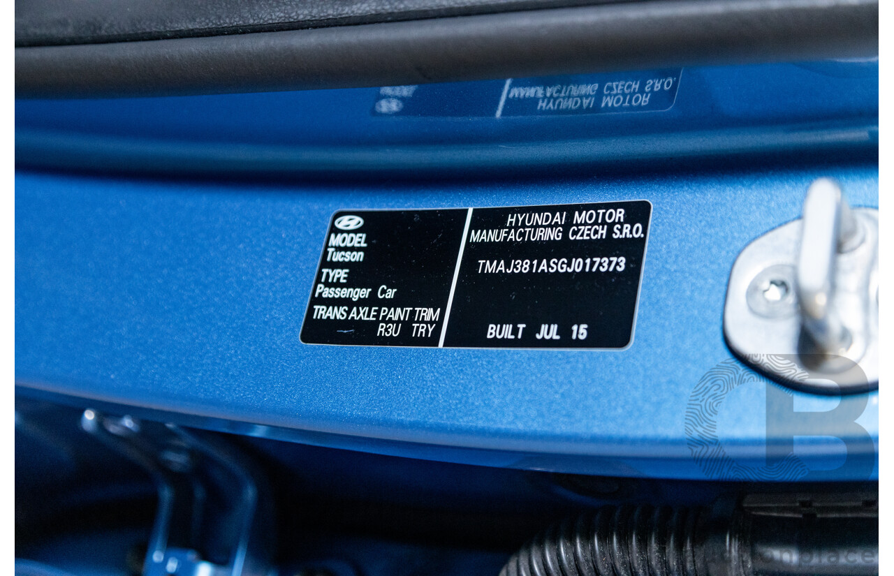 10/2015 Hyundai Tucson Highlander (AWD) TLE 4d Wagon Ara Blue Metallic Turbo Diesel 2.0L