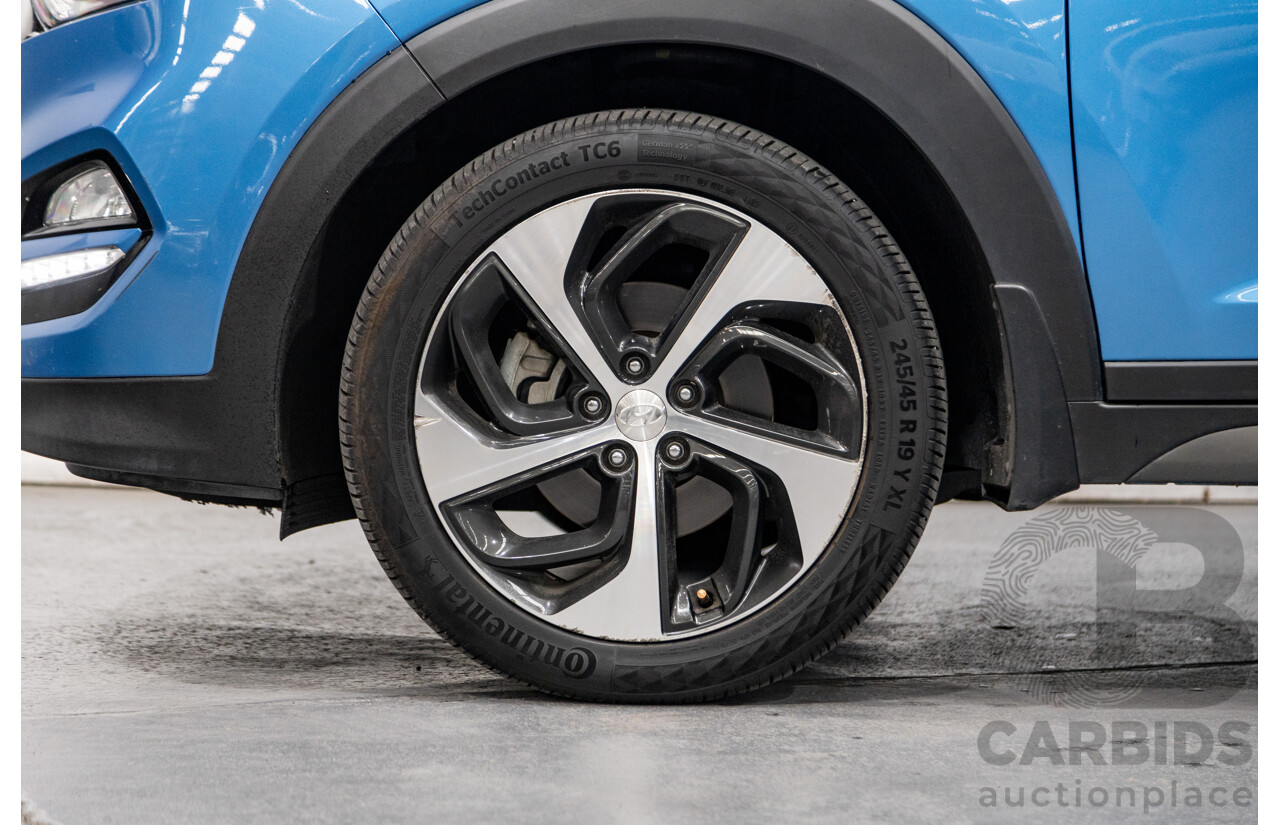 10/2015 Hyundai Tucson Highlander (AWD) TLE 4d Wagon Ara Blue Metallic Turbo Diesel 2.0L