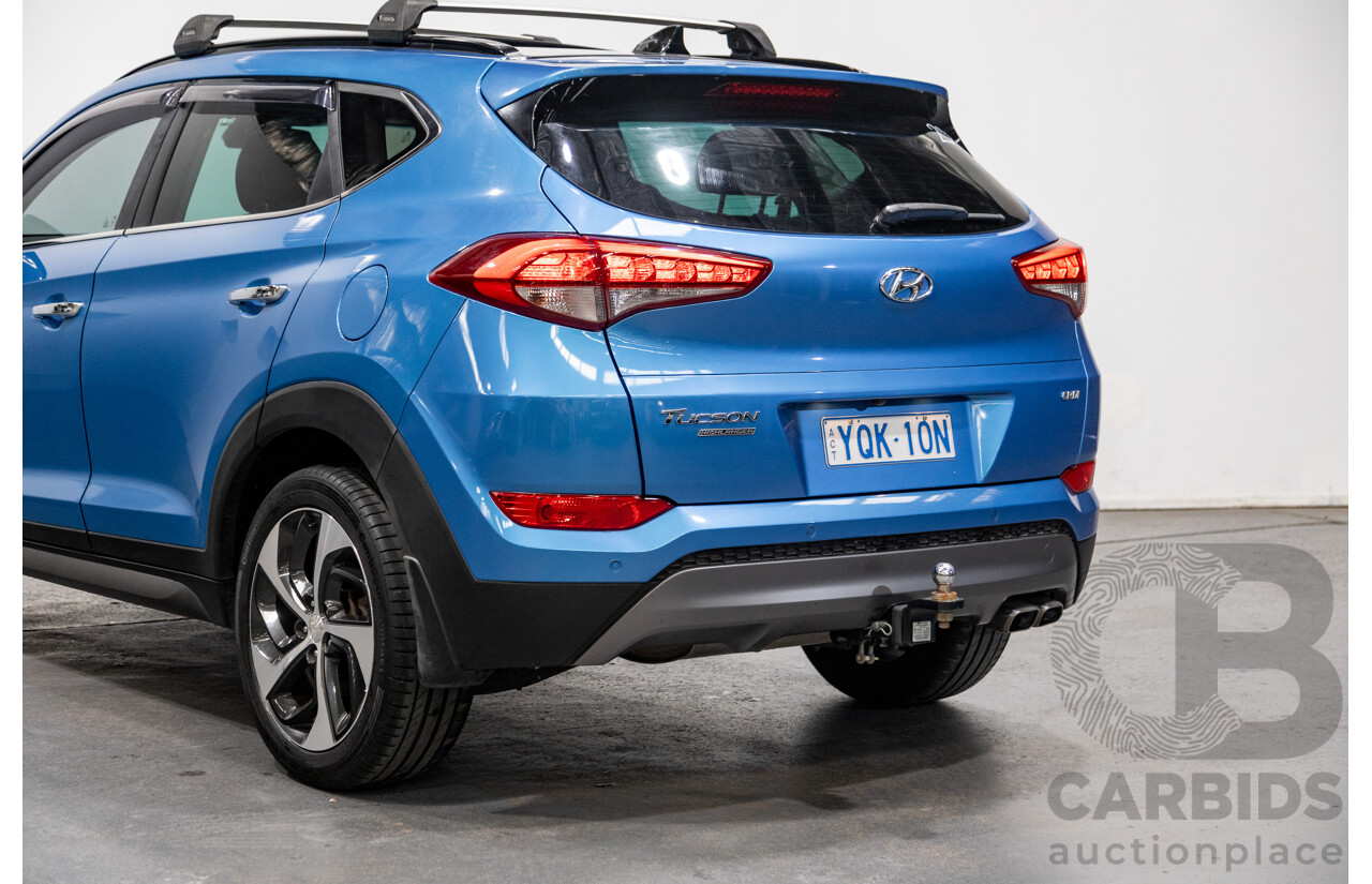 10/2015 Hyundai Tucson Highlander (AWD) TLE 4d Wagon Ara Blue Metallic Turbo Diesel 2.0L