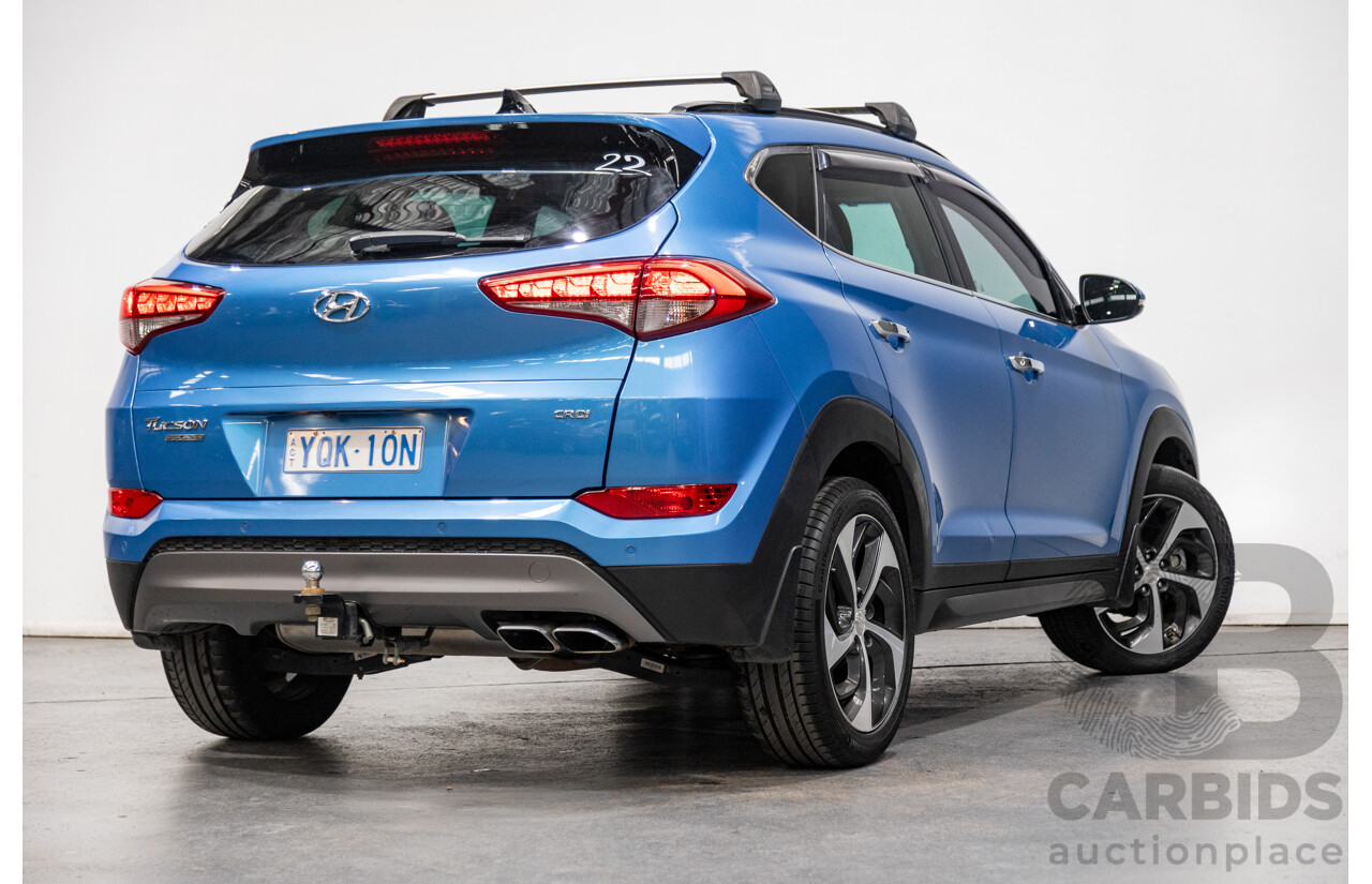 10/2015 Hyundai Tucson Highlander (AWD) TLE 4d Wagon Ara Blue Metallic Turbo Diesel 2.0L
