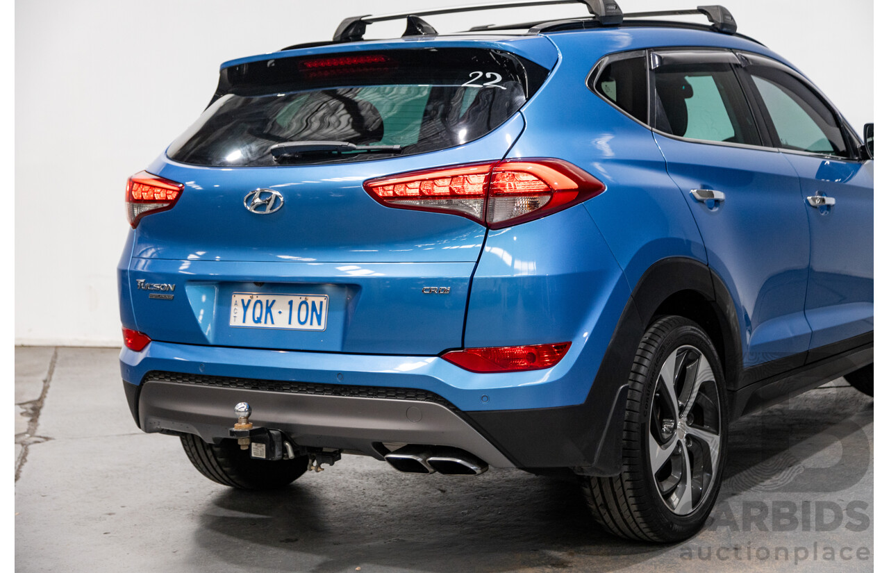 10/2015 Hyundai Tucson Highlander (AWD) TLE 4d Wagon Ara Blue Metallic Turbo Diesel 2.0L