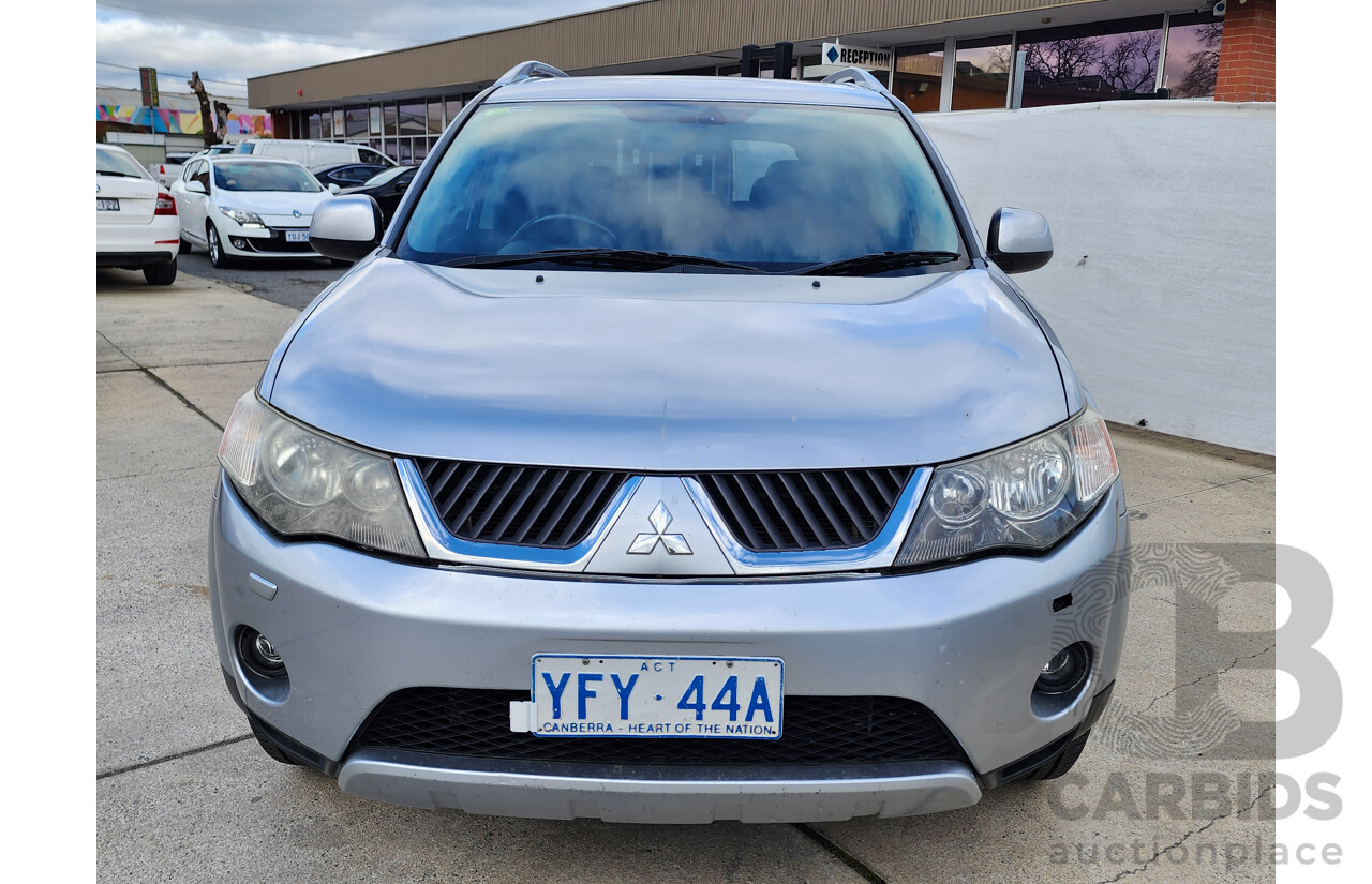 11/2008 Mitsubishi Outlander XLS LUXURY (7 SEAT) 4x4 ZG MY09 4D Wagon Silver 2.4L