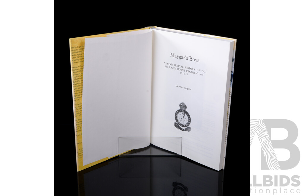 First Edition, 1998, Maygars Boys, Cameron Simpson, Hardcover with Dust Jacket