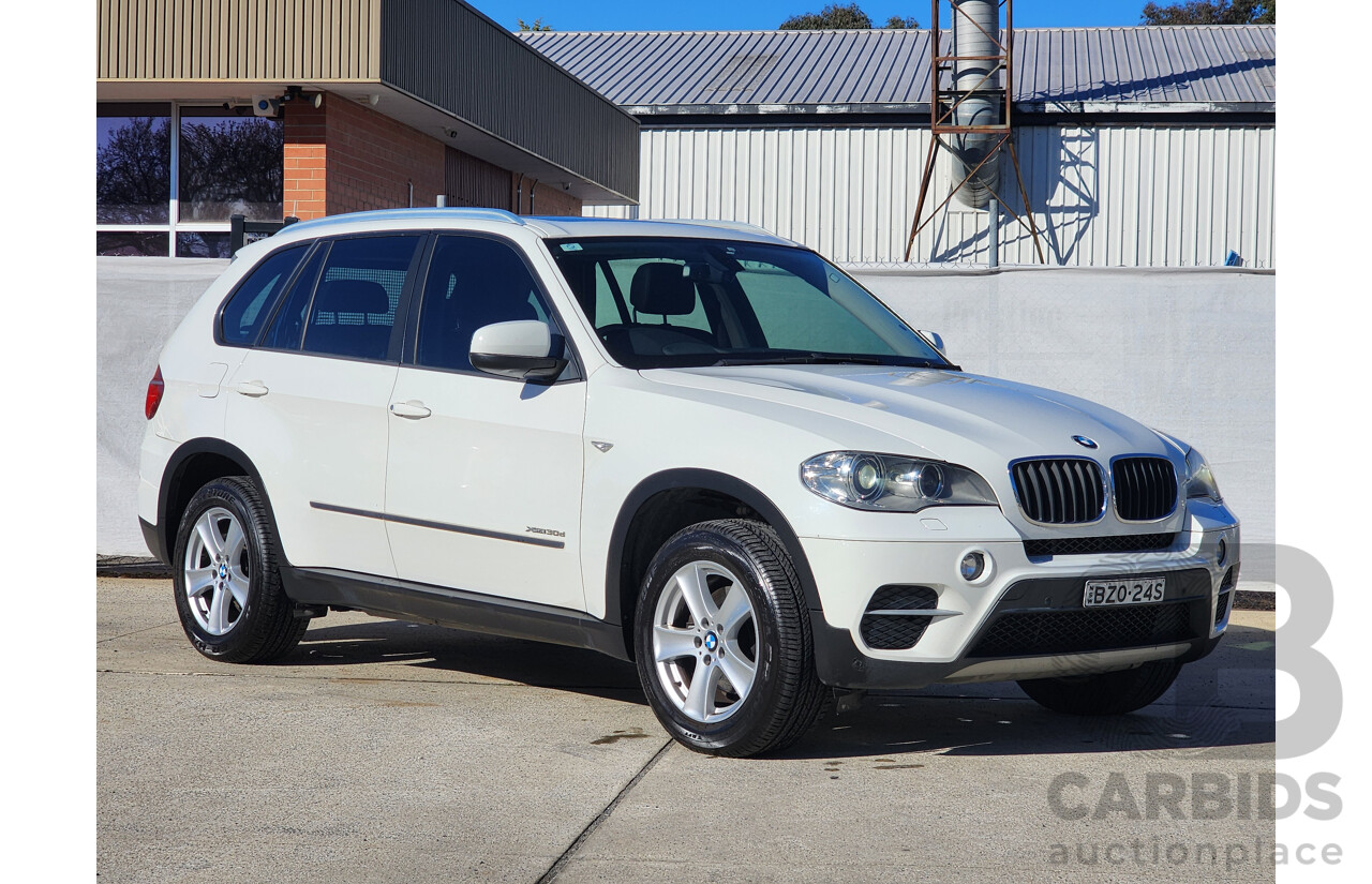 08/2011 Bmw X5 xDRIVE30d 4x4 E70 MY10 4D Wagon White 3.0L