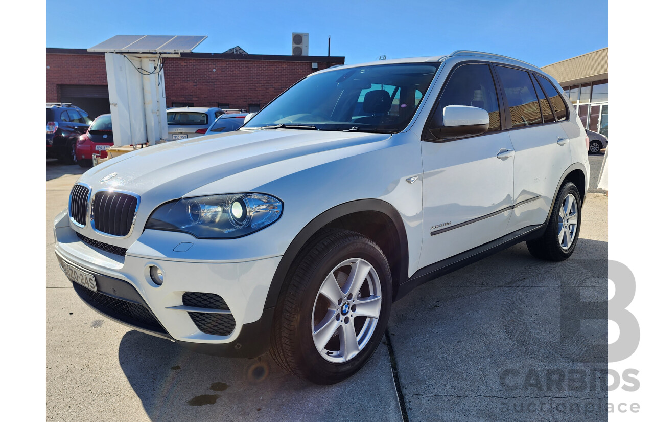 08/2011 Bmw X5 xDRIVE30d 4x4 E70 MY10 4D Wagon White 3.0L