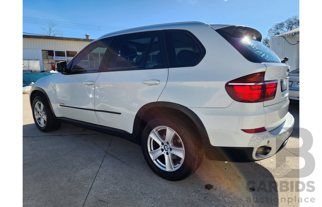 08/2011 Bmw X5 xDRIVE30d 4x4 E70 MY10 4D Wagon White 3.0L