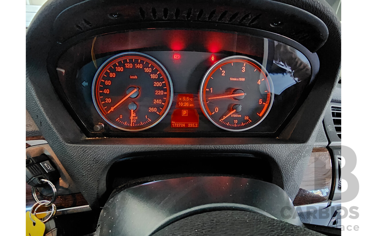 08/2011 Bmw X5 xDRIVE30d 4x4 E70 MY10 4D Wagon White 3.0L