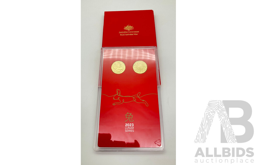 Australian 2023 Luna Series UNC One Dollar Coin Set