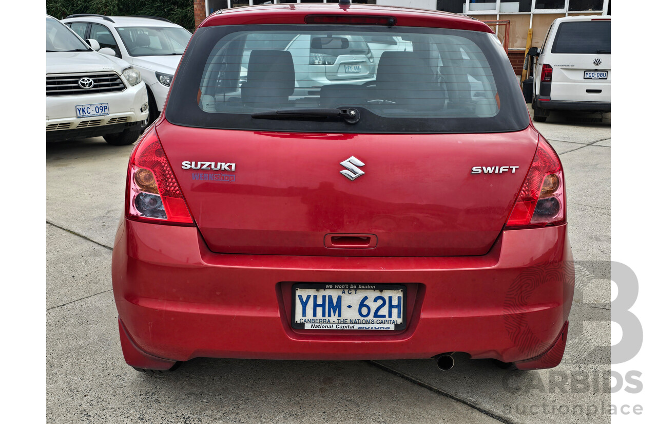 3/2009 Suzuki Swift EZ 07 UPDATE 5d Hatchback Red 1.5L