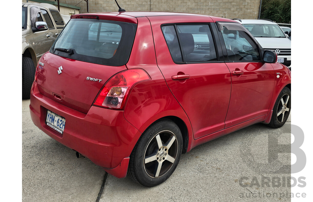 3/2009 Suzuki Swift EZ 07 UPDATE 5d Hatchback Red 1.5L