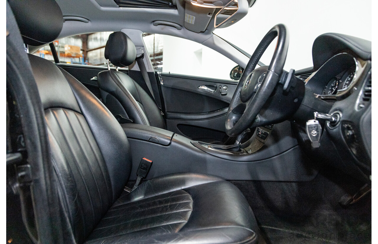5/2007 Mercedes Benz CLS 350 219 4d Coupe Obsidian Black V6 3.5L