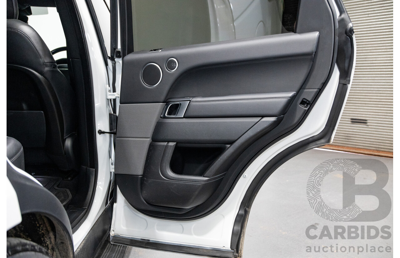 11/2018 Land Rover Range Rover Sport SDV6 SE (4x4) MY19 4d Wagon Polaris White Twin Turbo Diesel 3.0L