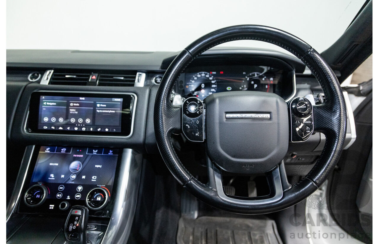 11/2018 Land Rover Range Rover Sport SDV6 SE (4x4) MY19 4d Wagon Polaris White Twin Turbo Diesel 3.0L