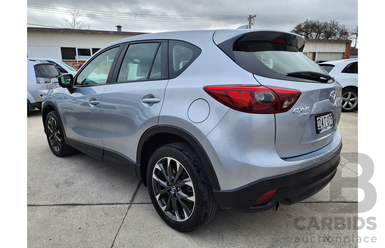 09/2015 Mazda Cx-5 AKERA (4x4) AWD MY15 4D Wagon Silver 2.5L