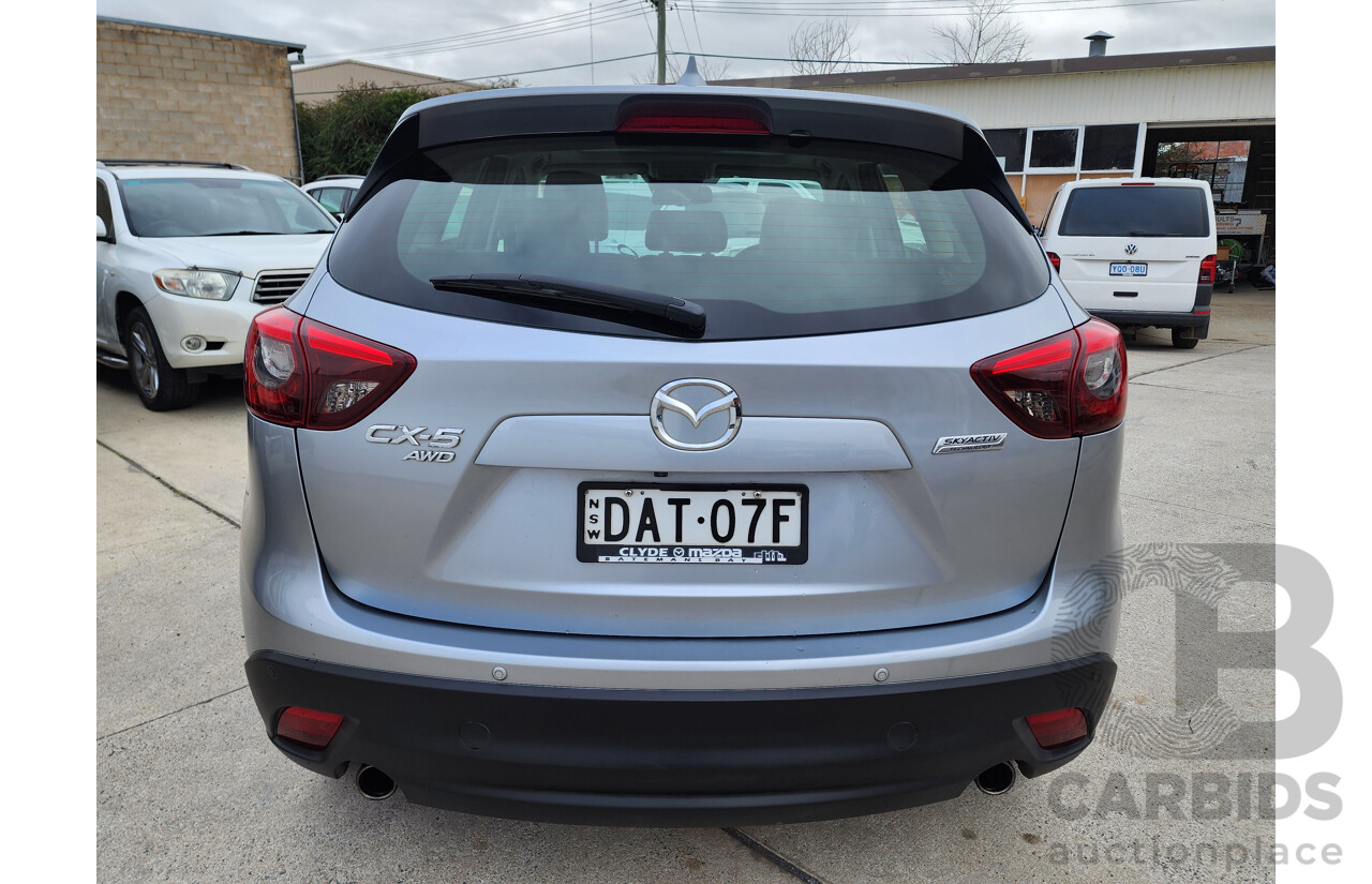 09/2015 Mazda Cx-5 AKERA (4x4) AWD MY15 4D Wagon Silver 2.5L