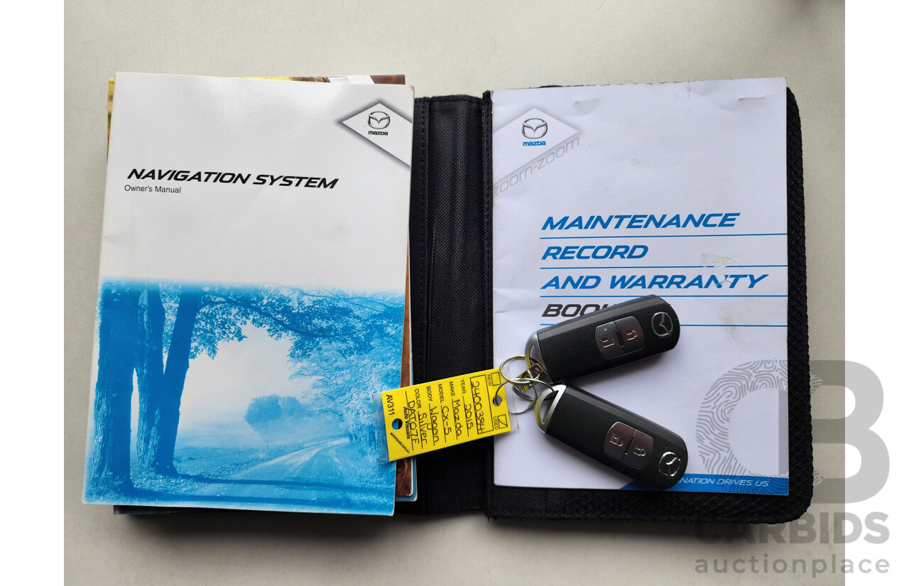 09/2015 Mazda Cx-5 AKERA (4x4) AWD MY15 4D Wagon Silver 2.5L