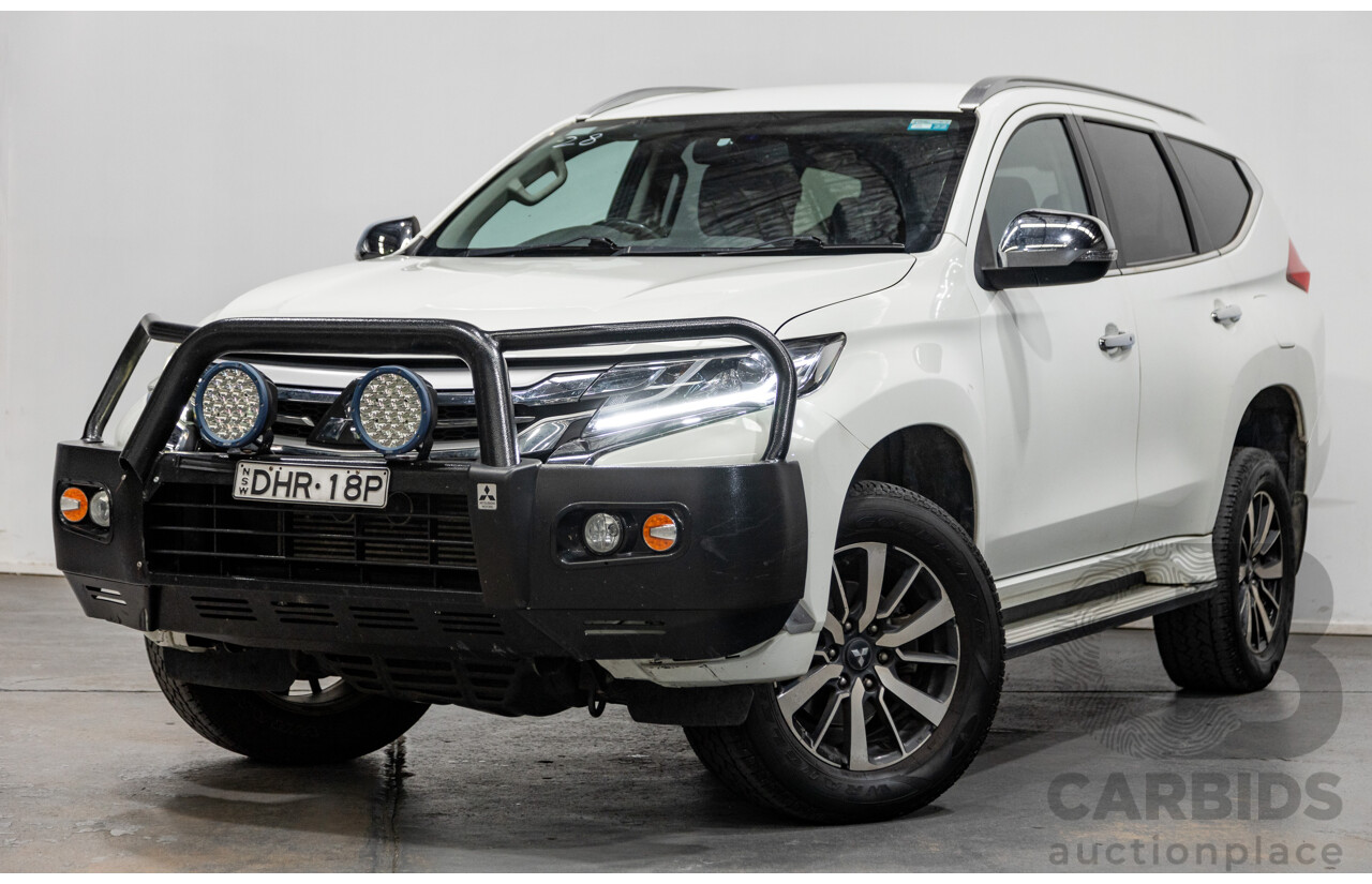 06/2016 Mitsubishi Pajero Sport GLS (4x4) MY16 QE 4d Wagon White Turbo Diesel 2.4L - 7 Seater