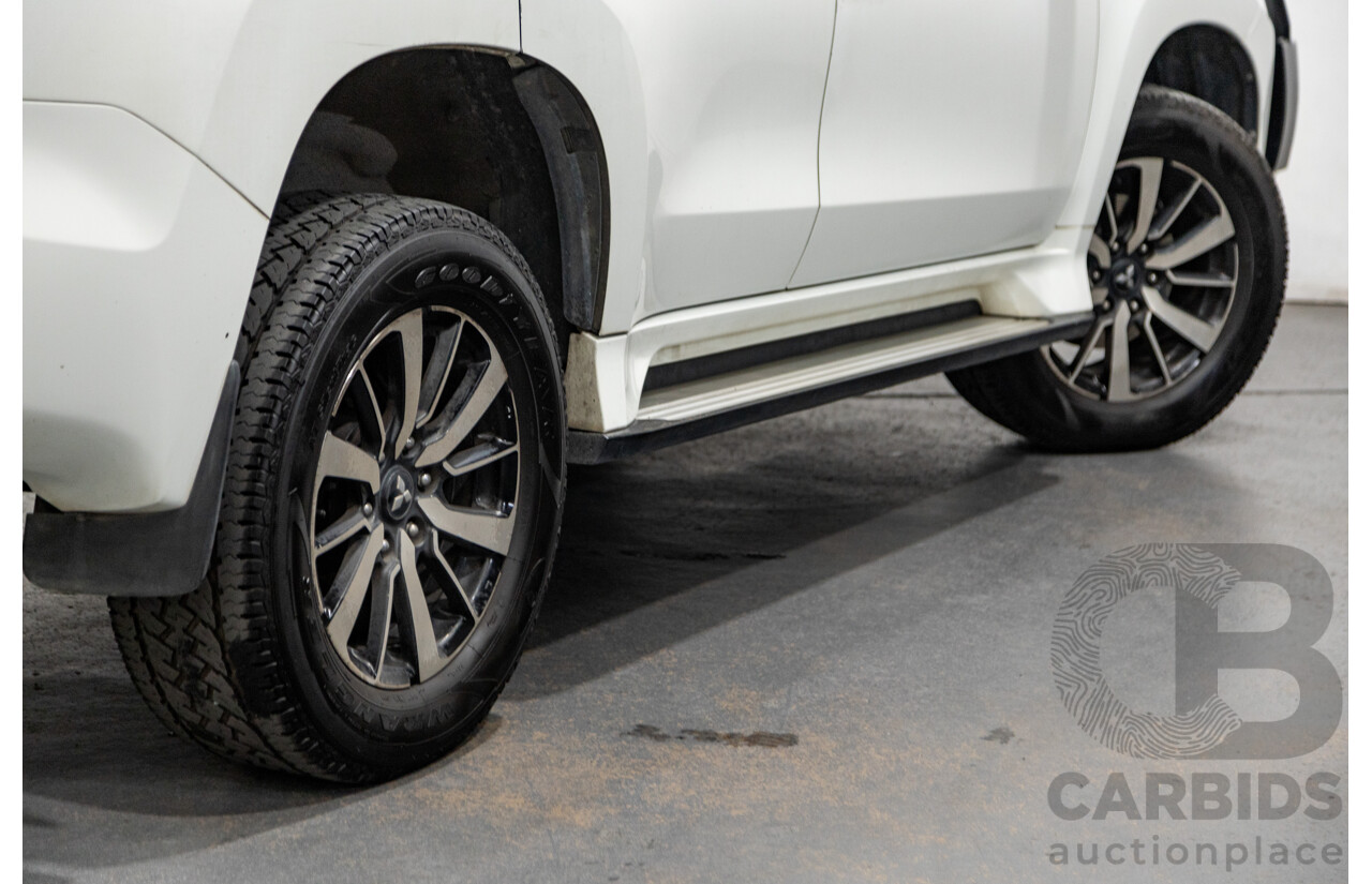 06/2016 Mitsubishi Pajero Sport GLS (4x4) MY16 QE 4d Wagon White Turbo Diesel 2.4L - 7 Seater