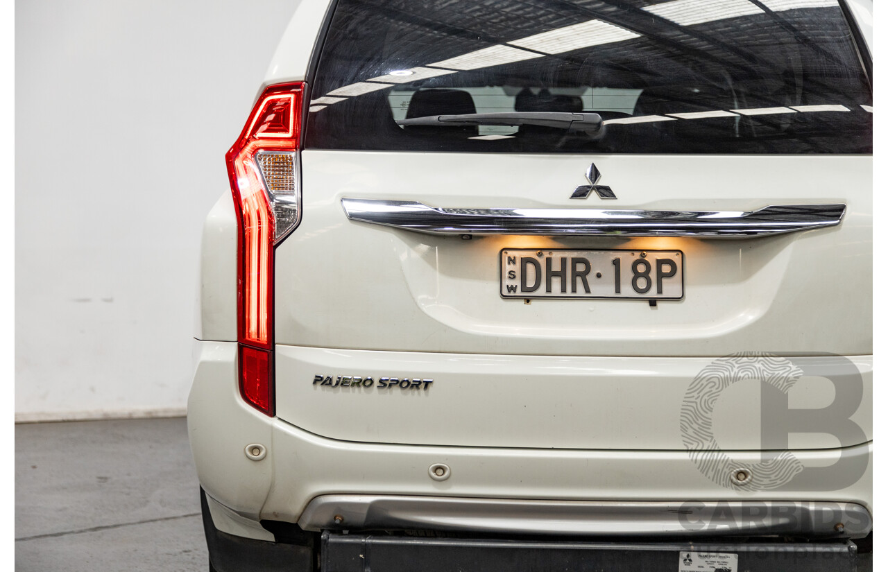 06/2016 Mitsubishi Pajero Sport GLS (4x4) MY16 QE 4d Wagon White Turbo Diesel 2.4L - 7 Seater