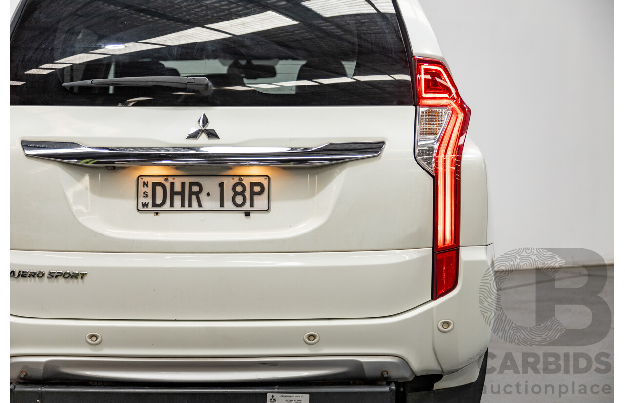 06/2016 Mitsubishi Pajero Sport GLS (4x4) MY16 QE 4d Wagon White Turbo Diesel 2.4L - 7 Seater