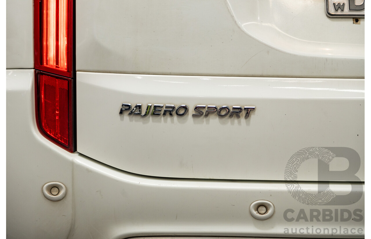 06/2016 Mitsubishi Pajero Sport GLS (4x4) MY16 QE 4d Wagon White Turbo Diesel 2.4L - 7 Seater