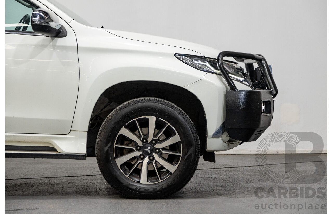 06/2016 Mitsubishi Pajero Sport GLS (4x4) MY16 QE 4d Wagon White Turbo Diesel 2.4L - 7 Seater