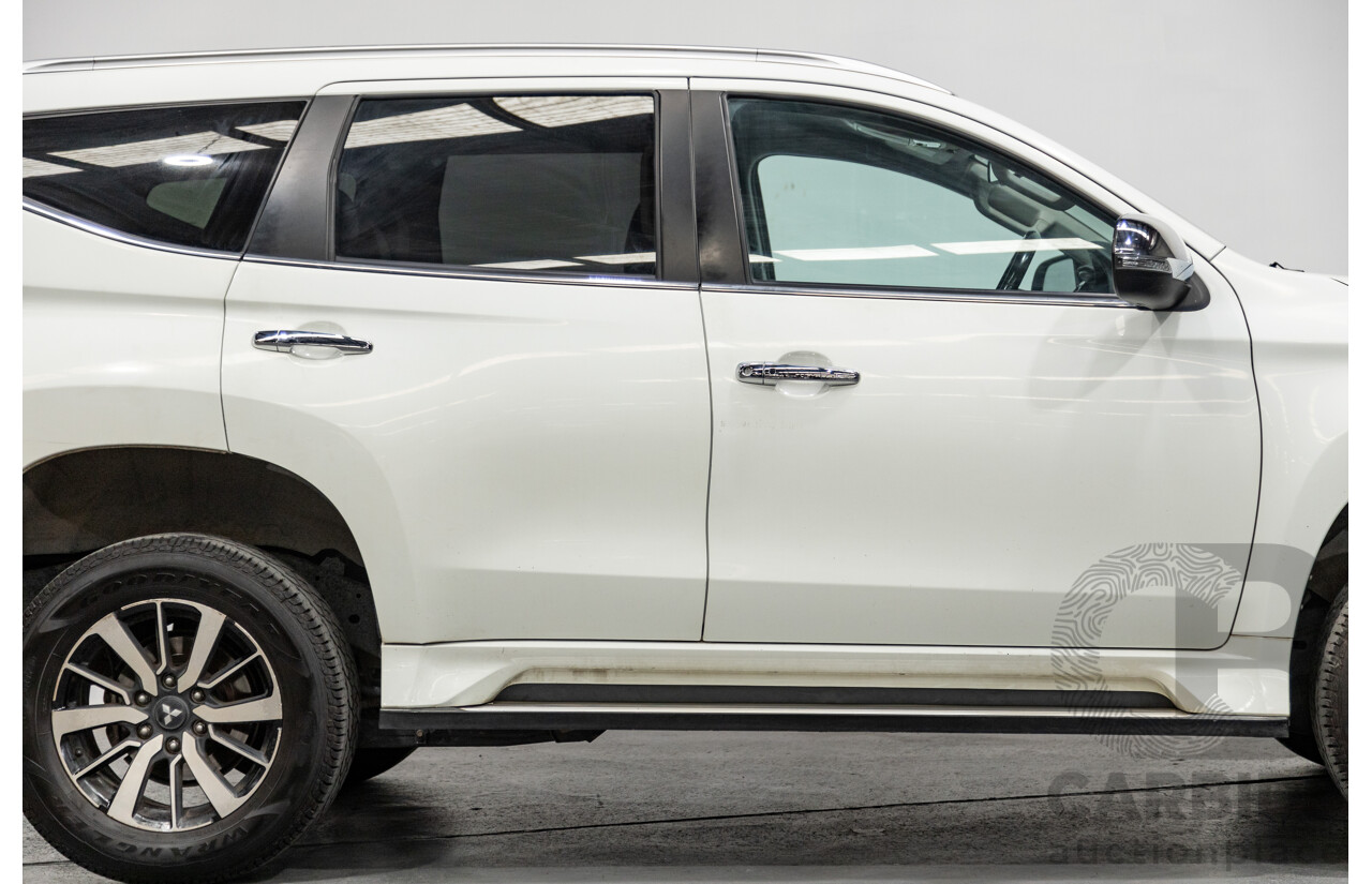 06/2016 Mitsubishi Pajero Sport GLS (4x4) MY16 QE 4d Wagon White Turbo Diesel 2.4L - 7 Seater